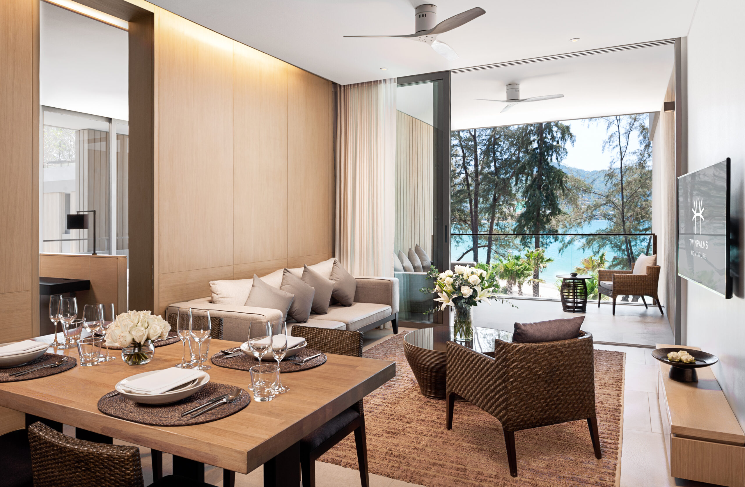 Azure Sea View Pool Penthouse 1 Azure Sea View Penthouse Private Pool Dining Room scaled