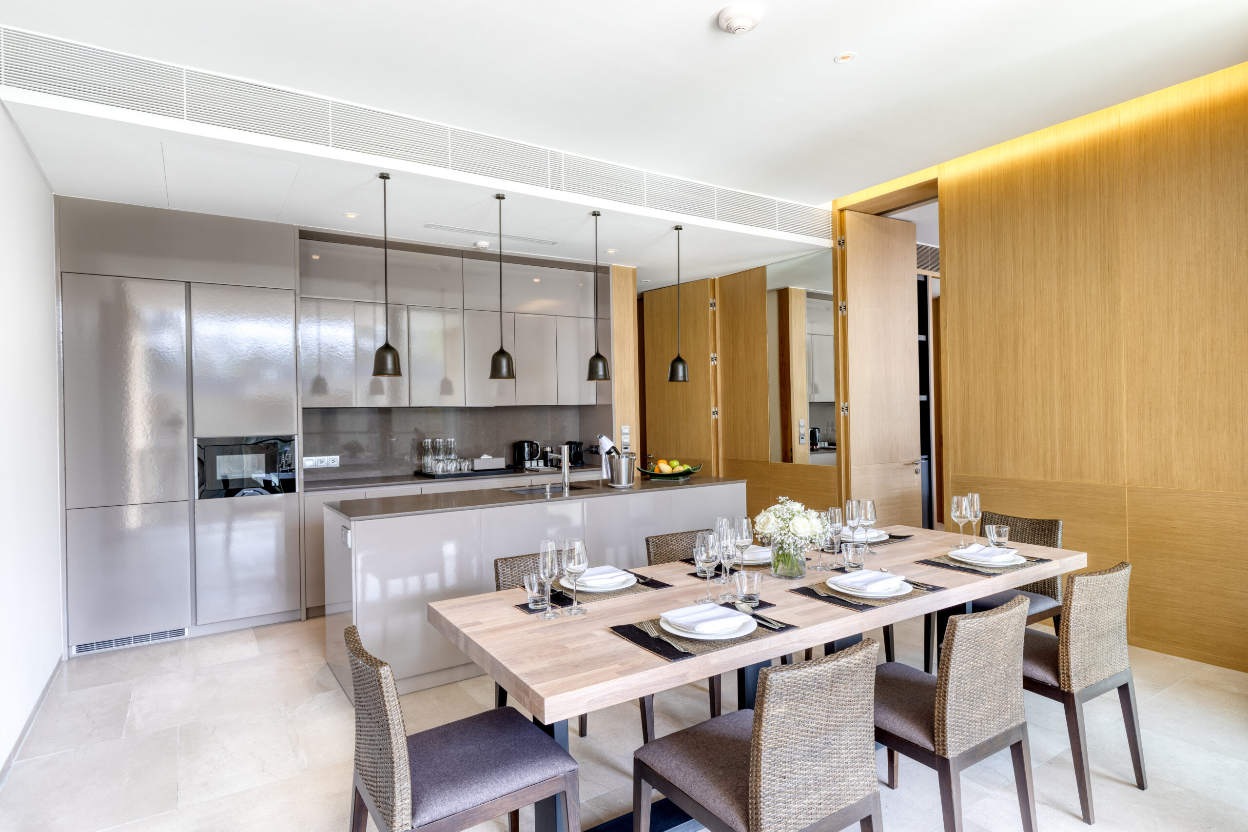 3 Bedroom Azure Sea View Pool Penthouse 6 Azure Seaview Penthouse Private Pool 3 bedroom Kitchen scaled