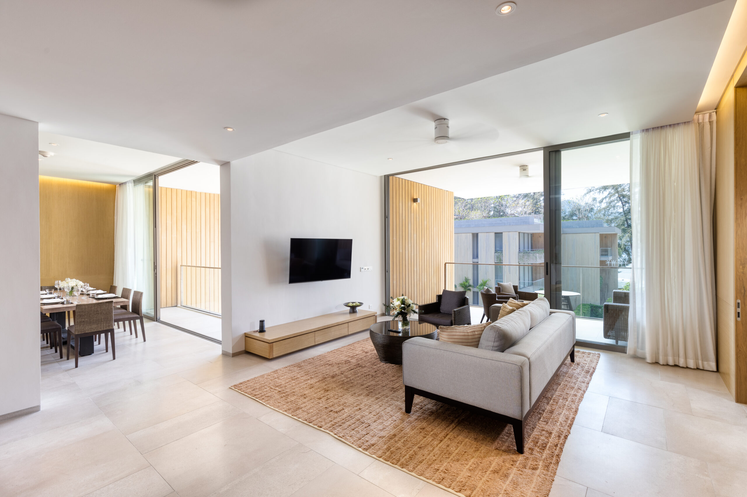 3 Bedroom Azure Sea View Pool Penthouse 1 Azure Seaview Penthouse Private Pool 3 bedroom Living Room scaled