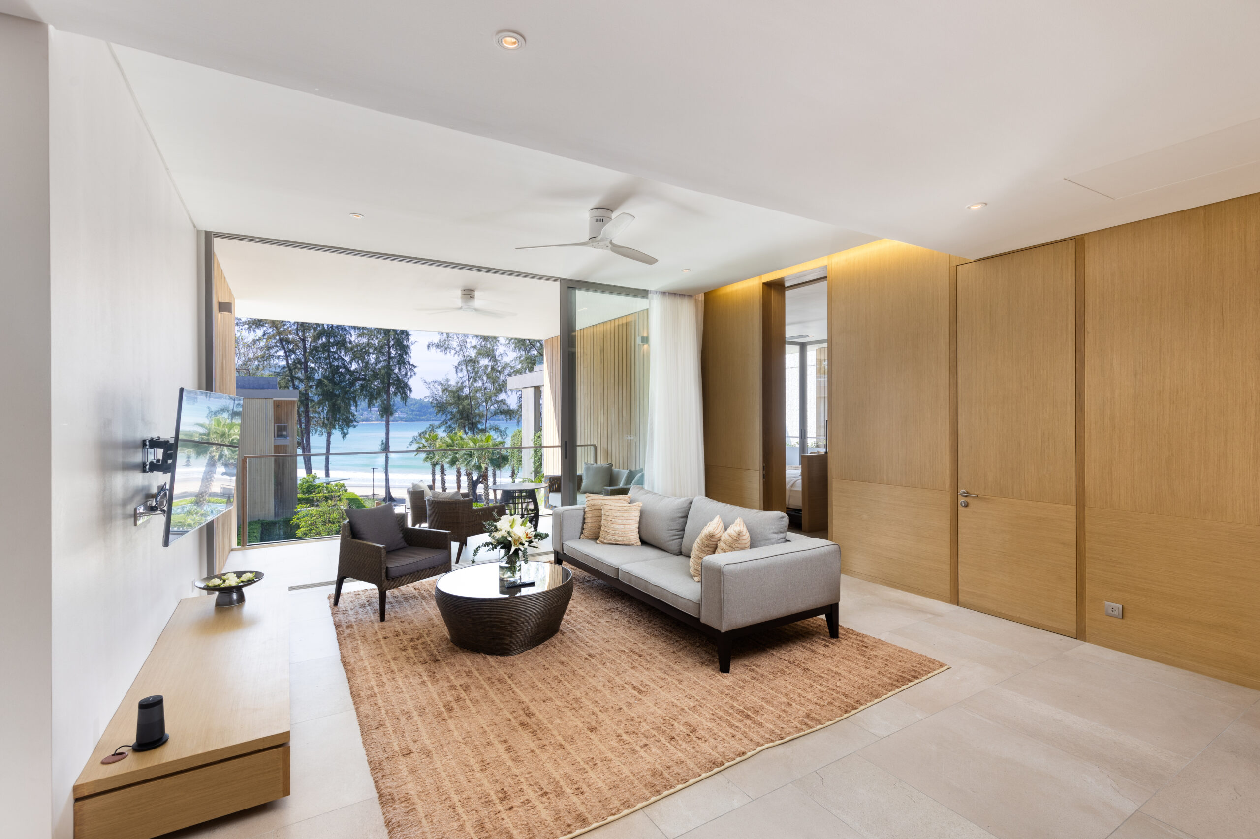 3 Bedroom Azure Sea View Pool Penthouse 2 Azure Seaview Penthouse Private Pool 3 bedroom Living Room.2 scaled