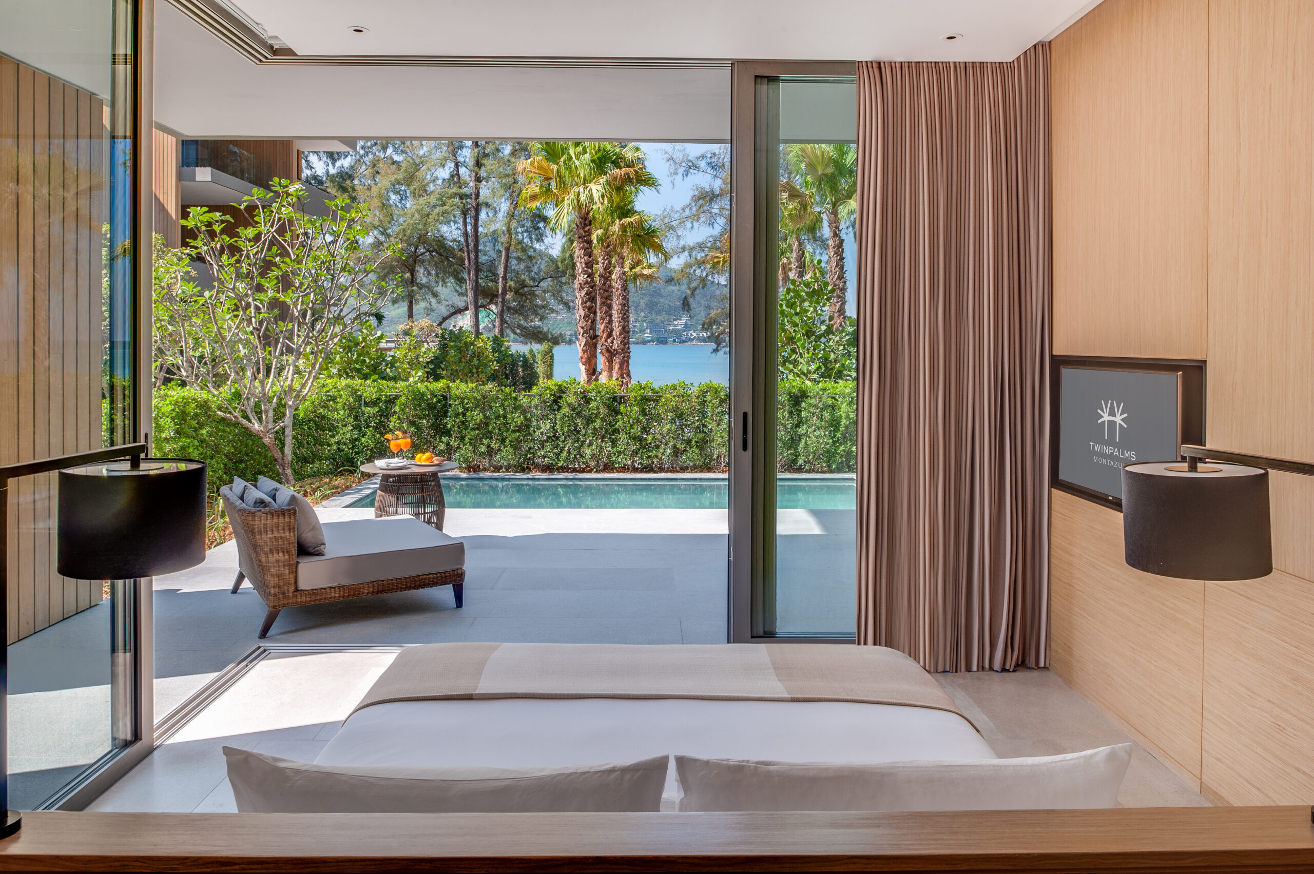 Grand Azure Sea View Pool Suite 2 Grand Azure Sea View Suite Private Pool Bedroom 1 scaled